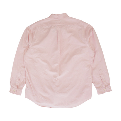 Pink Solid Long Sleeve Button Down