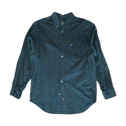Teal Solid Flannel Button Down