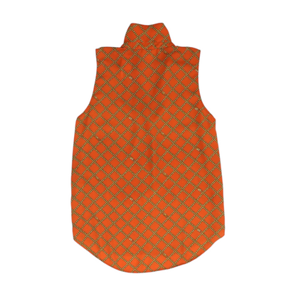 Orange Abstract Blouse