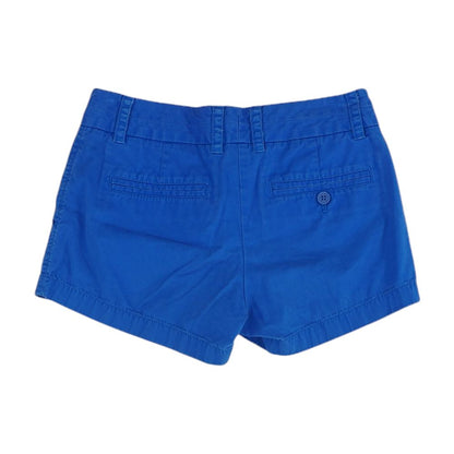 Blue Solid Chino Shorts
