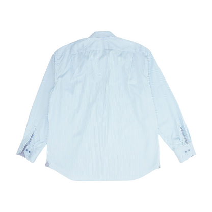 Blue Striped Long Sleeve Button Down