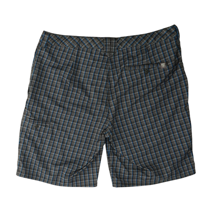 Gray Plaid Active Shorts