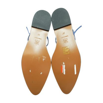 Blue Flat Sandals