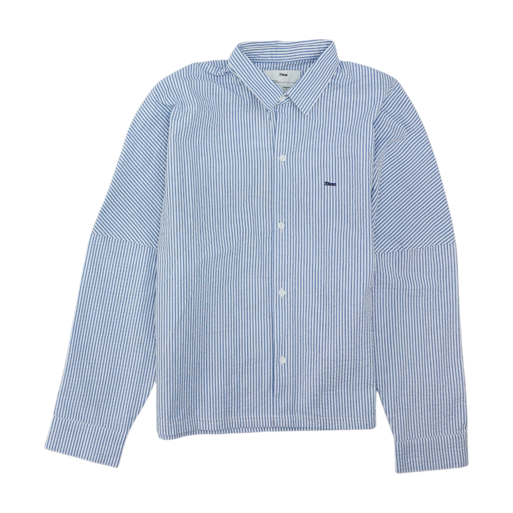 Blue Striped Long Sleeve Button Down