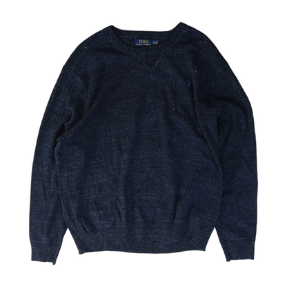 Navy Solid Pullover Sweater