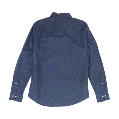 Blue Striped Long Sleeve Button Down