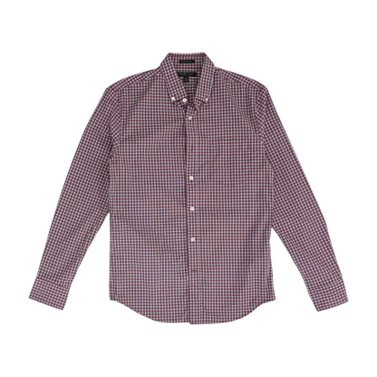 Red Plaid Long Sleeve Button Down