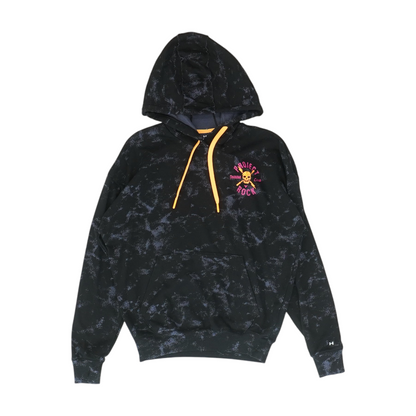 Black Print Hoodie Pullover