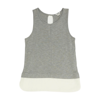 Gray Color Block Blouse