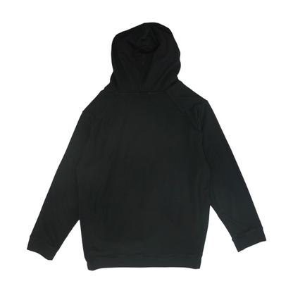 Black Solid Hoodie Pullover