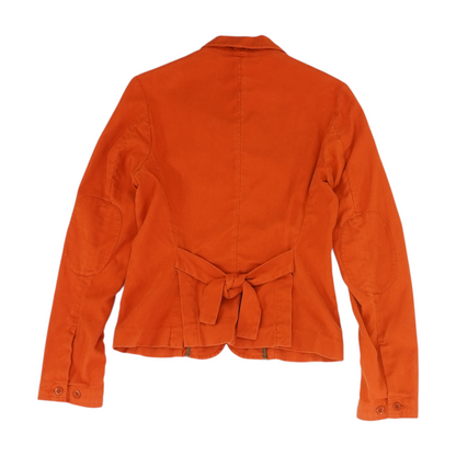 Orange Solid Blazer