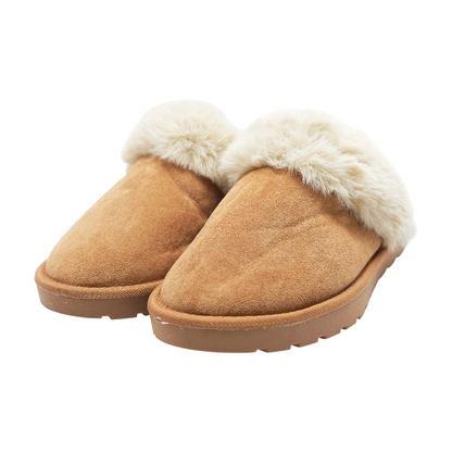 Tan Slip-On Flats