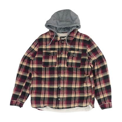 Burgundy Plaid Jacket