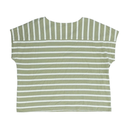 Green Striped Blouse
