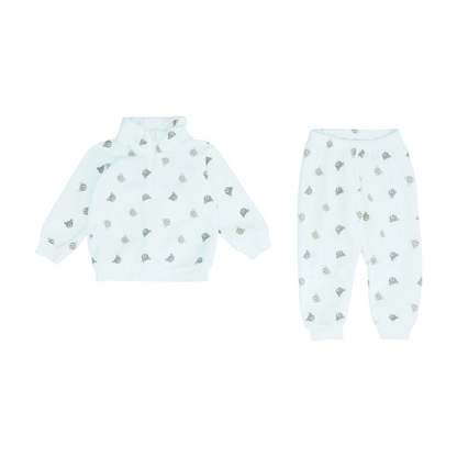 Ivory Print Long Sleeve Set