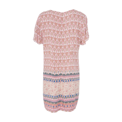 Pink Petite Floral Midi Dress