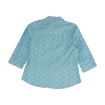 Blue Check Button Down