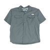 Gray Solid Outdoor Button Down