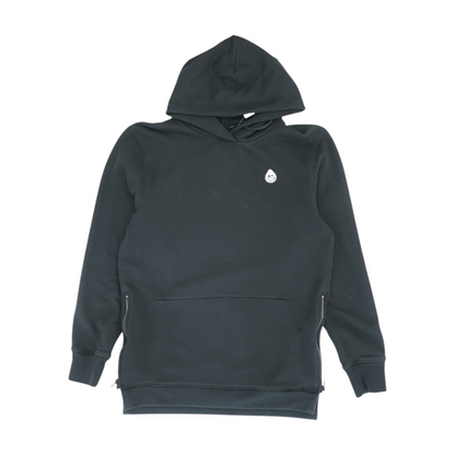 Black Solid Hoodie Pullover