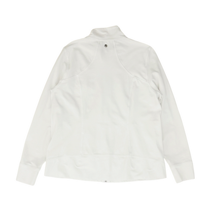 White Solid Active Jacket
