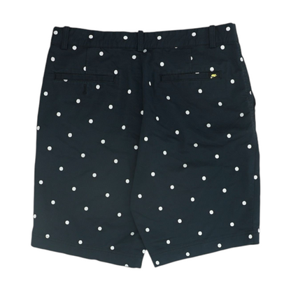 Navy Polka Dot 5-Pocket Shorts