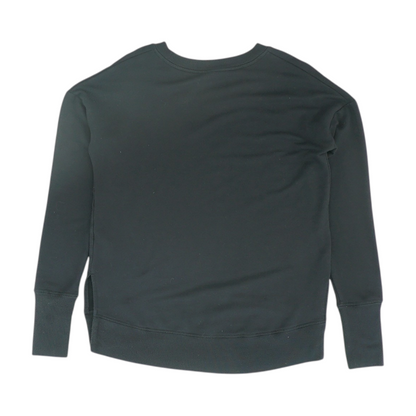 Black Solid Sweatshirt Pullover