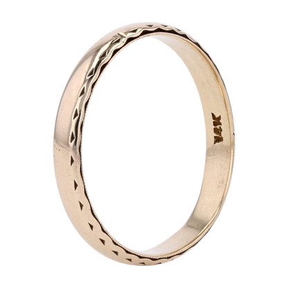 14K Yellow Gold Band