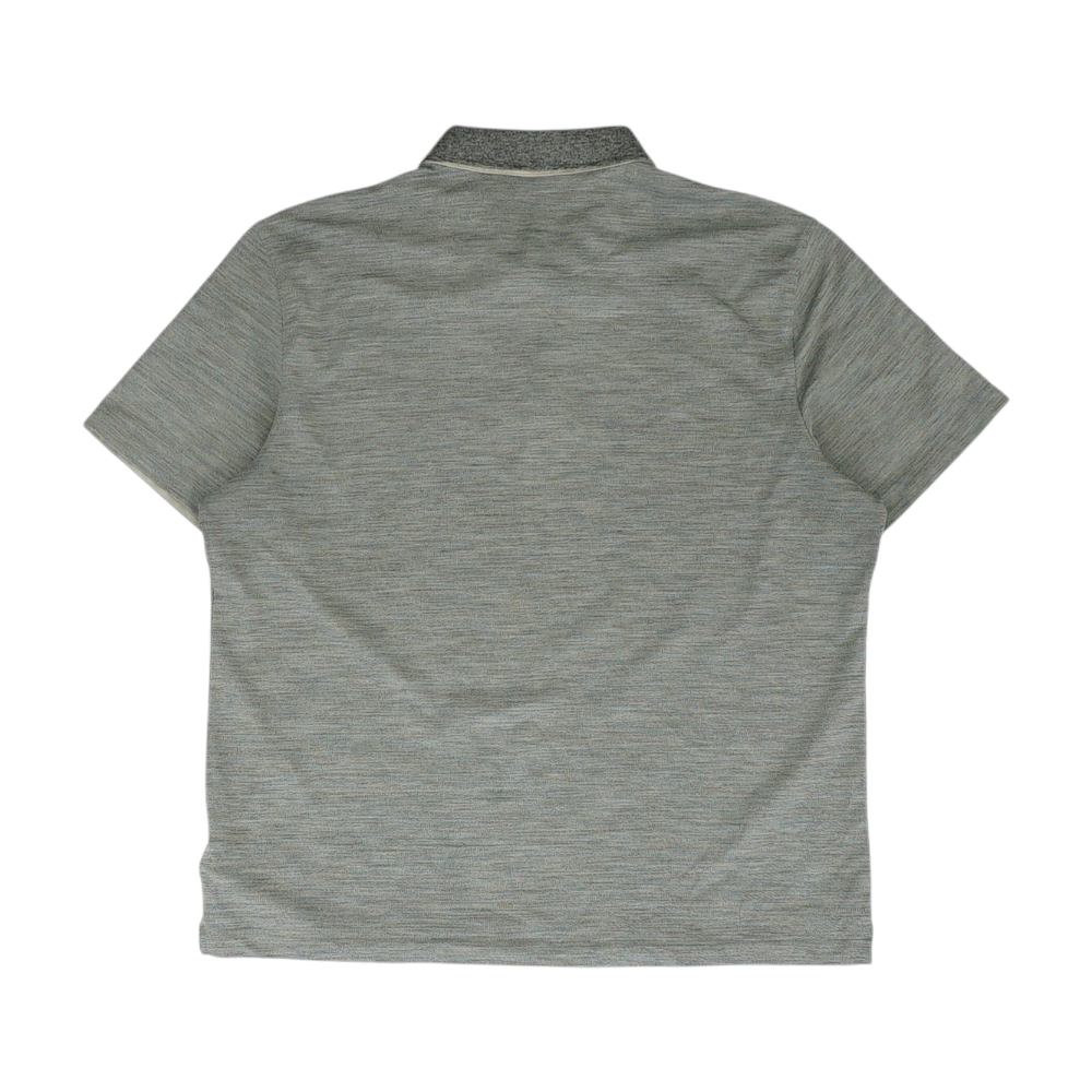 Gray Solid Short Sleeve Polo
