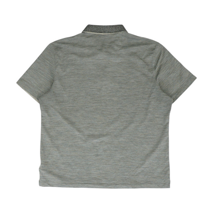 Gray Solid Short Sleeve Polo