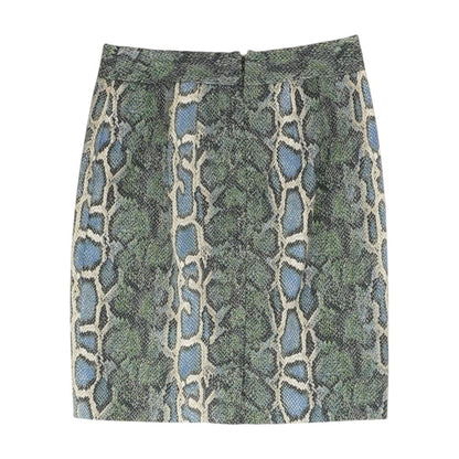 Multi Animal Print Midi Skirt