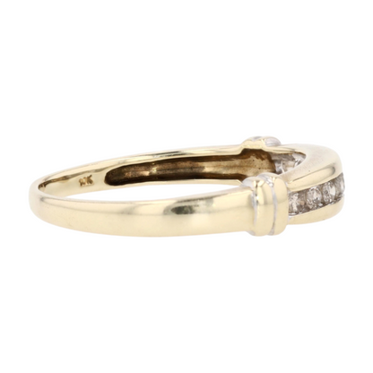 1/4 ctw 10K Yellow Gold Diamond Band Ring