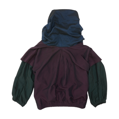 Vintage Purple Color Block Jacket