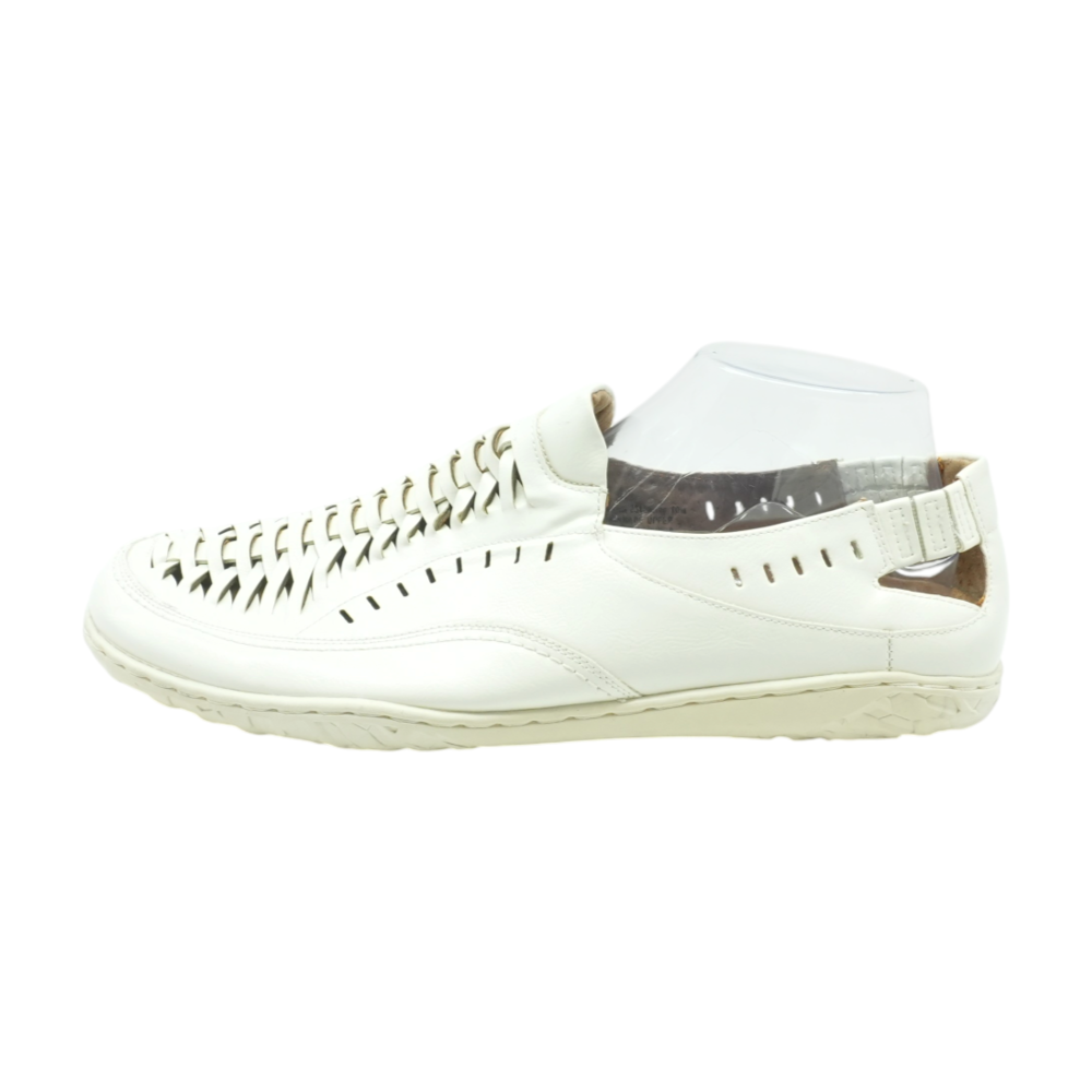 White Slip-On Dress Shoes