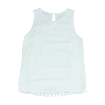 White Petite Blouse