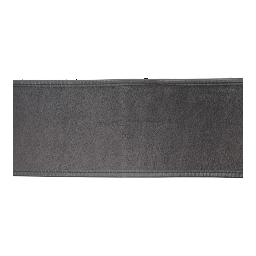 Black Polanski Leather and Pony Hair Belt