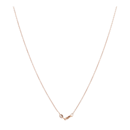 1/10 ctw 14K Rose Gold Opal Pendant Necklace
