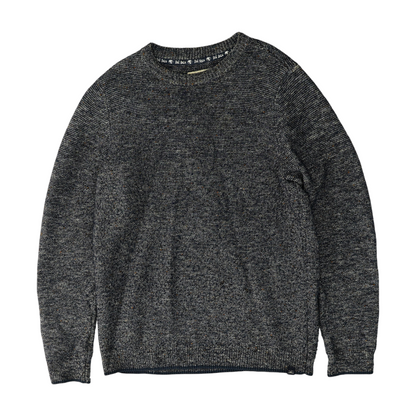 Navy Abstract Pullover Sweater