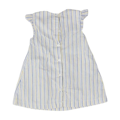 White Striped Midi Dress