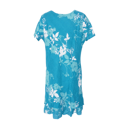 Blue Plus Floral Midi Dress