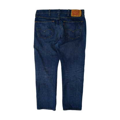 Navy Straight Jeans