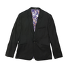 Black Solid Suit Jacket