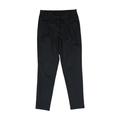 Black Solid Dress Pants