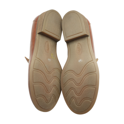 Tan Slip-On Flats
