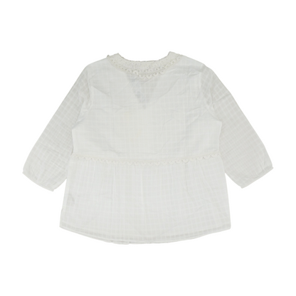 White Check Blouse