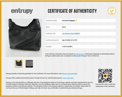 Black Leather Hobo Shoulder Bag