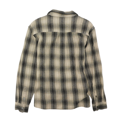 Tan Plaid Flannel Button Down