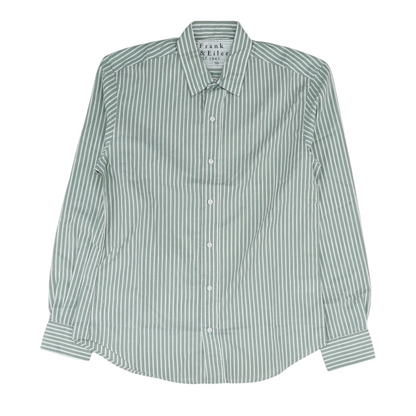 Green Striped Button Down