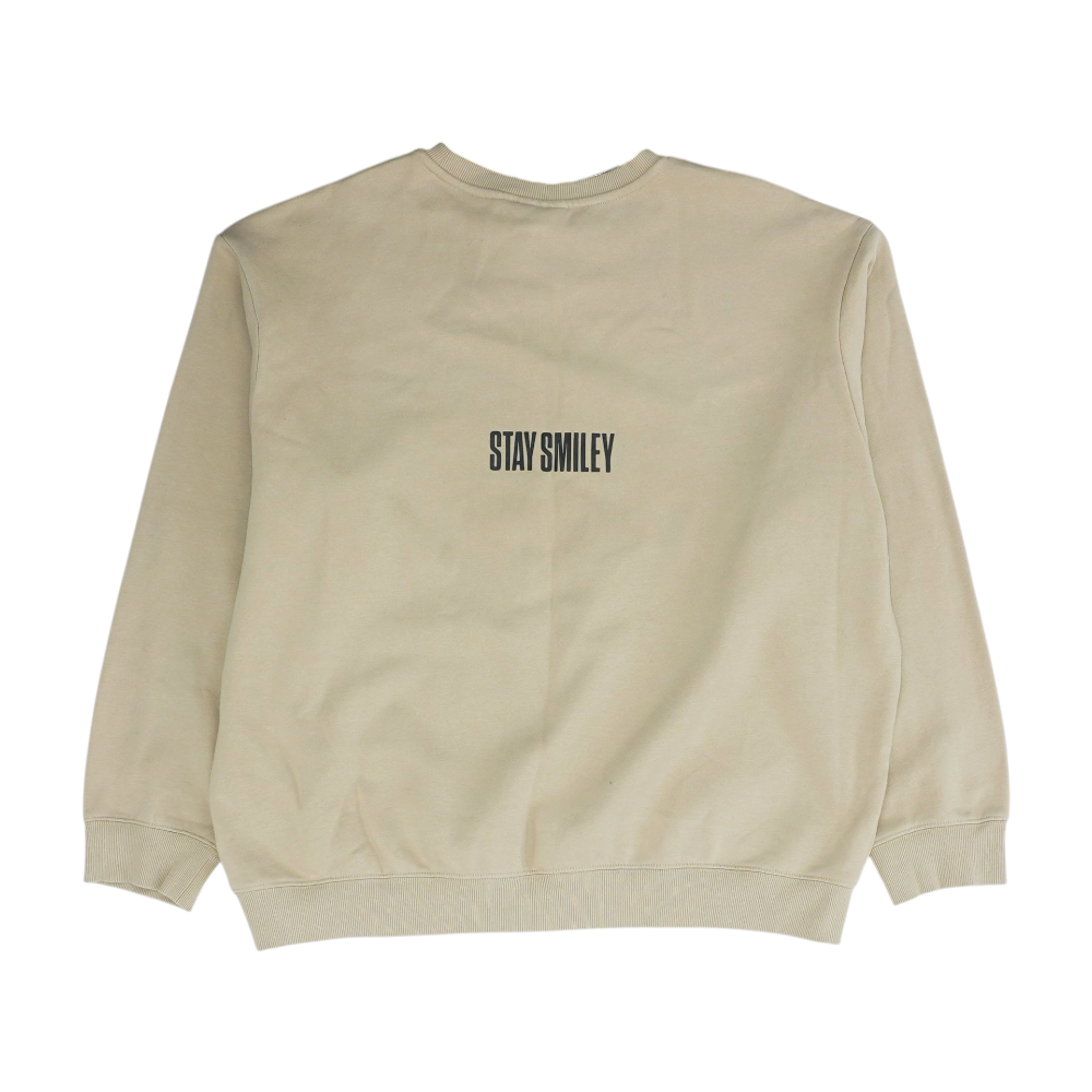 Tan Solid Sweatshirt Pullover