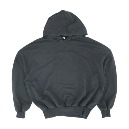 Black Solid Hoodie Pullover