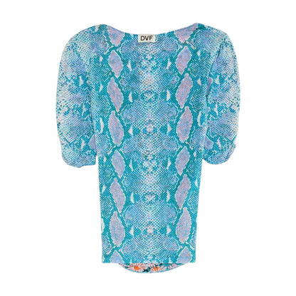 Blue Print Blouse